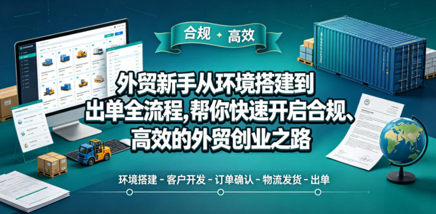 外贸新手从环境搭建到出单全流程，帮你快速开启合规、高效的外贸创业之路云辞狐 ∞ 稳定更新轻创终点站