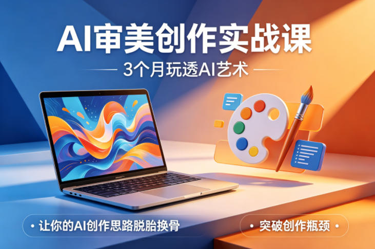AI审美创作实战课，3个月玩透AI艺术，让你的AI创作思路脱胎换骨，突破创作瓶颈(更新0706)云辞狐 ∞ 稳定更新轻创终点站