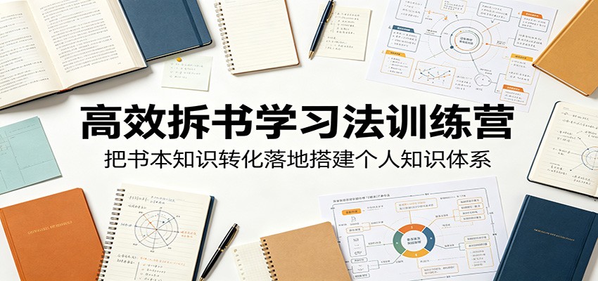 高效拆书学习法训练营，把书本知识转化落地搭建个人知识体系云辞狐 ∞ 稳定更新轻创终点站