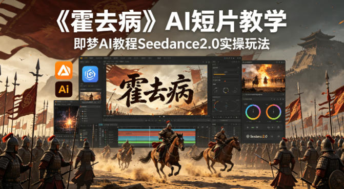 《霍去病》AI短片教学，即梦AI教程Seedance2.0实操玩法云辞狐 ∞ 稳定更新轻创终点站