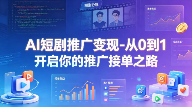 AI短剧推广变现-从0到1开启你的推广接单之路云辞狐 ∞ 稳定更新轻创终点站