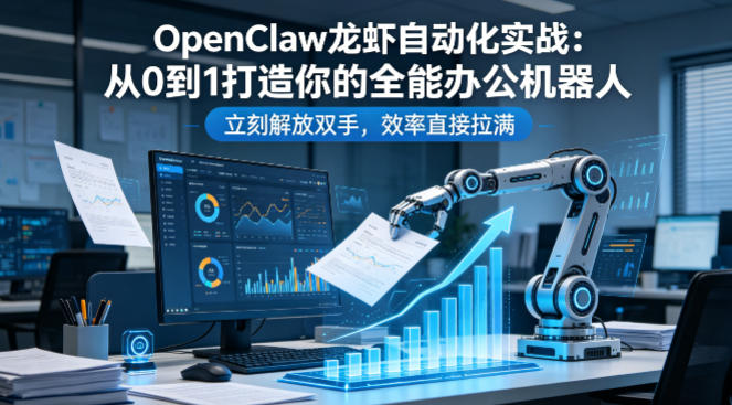 OpenClaw龙虾自动化实战：从0到1打造你的全能办公机器人，立刻解放双手，效率直接拉满云辞狐 ∞ 稳定更新轻创终点站