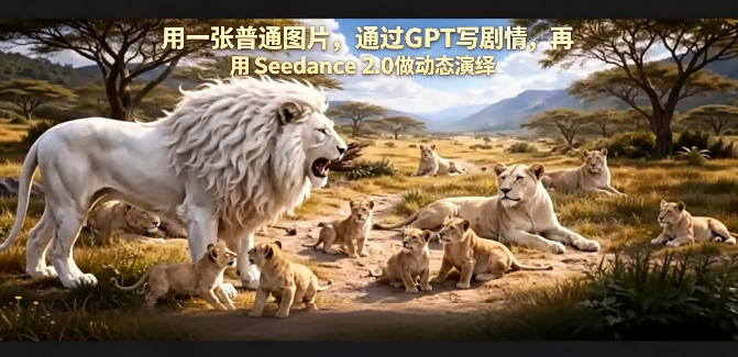 用一张普通图片，通过GPT写剧情，再用Seedance 2.0做动态演绎，居然能生成迪士尼风格搞笑动画云辞狐 ∞ 稳定更新轻创终点站
