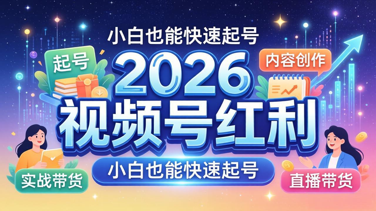 2026视频号红利实战营，大佬亲授起号、内容、直播、IP、投流、私域、矩阵全套落地打法云辞狐 ∞ 稳定更新轻创终点站