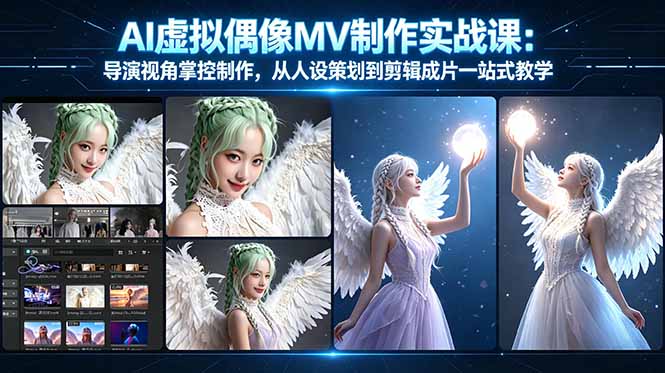 AI虚拟偶像MV制作实战教学：导演视角掌控制作，从人设策划到剪辑成片一站式教学云辞狐 ∞ 稳定更新轻创终点站