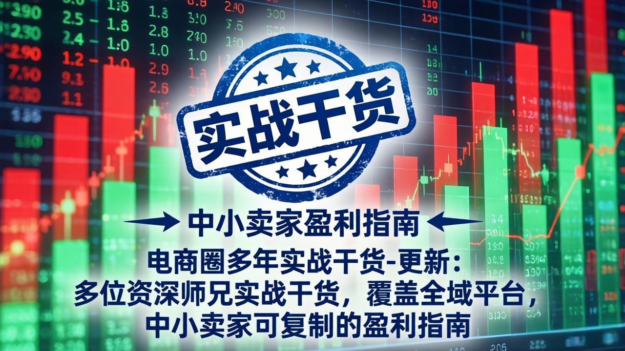 电商圈多年实战干货-更新5月20：多位资深师兄实战干货/覆盖全域平台，中小卖家可复制的盈利指南云辞狐 ∞ 稳定更新轻创终点站