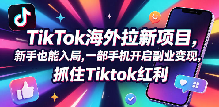 Tc联盟TikTok海外拉新项目，新手也能入局，一部手机开启副业变现，抓住Tiktok红利云辞狐 ∞ 稳定更新轻创终点站