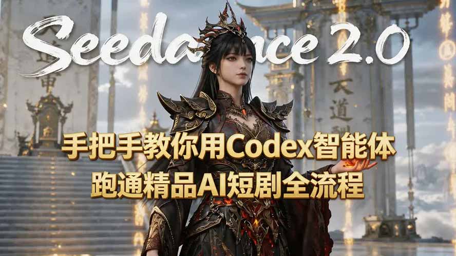手把手教你用Seedance2.0+Codex智能体跑通精品AI短剧全流程(附3种skill技能云辞狐 ∞ 稳定更新轻创终点站
