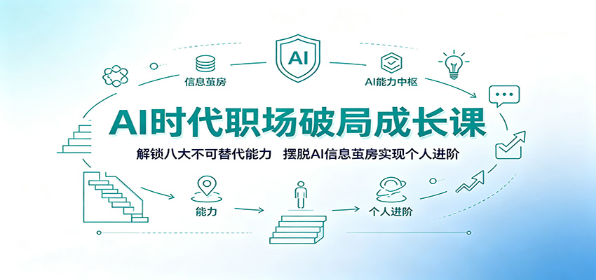 AI时代职场破局成长课：解锁八大不可替代能力，摆脱AI信息茧房实现个人进阶云辞狐 ∞ 稳定更新轻创终点站