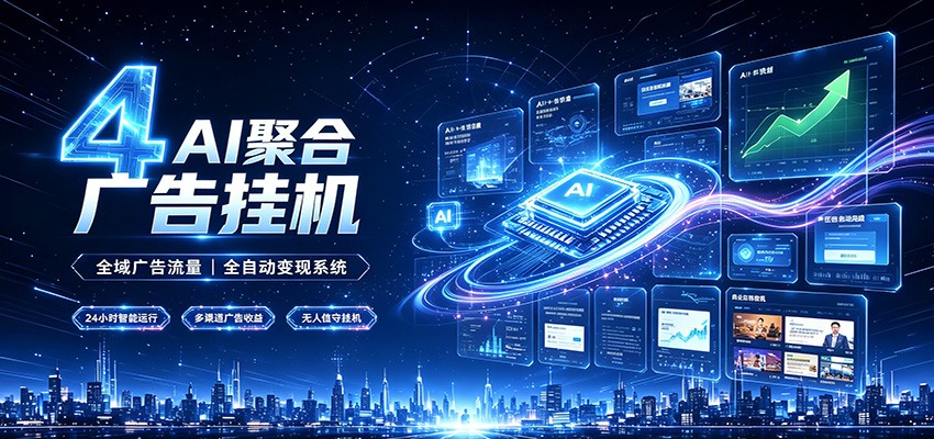 全域广告流量聚合，AI无人挂机稳赚佣金，打造长期稳定被动收入副业云辞狐 ∞ 稳定更新轻创终点站