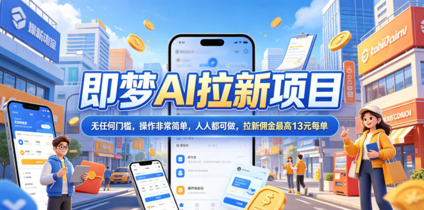 2026年即梦AI拉新项目最新玩法，无任何门槛，操作非常简单，人人都可做，拉新佣金最高13米每单(更新07月25日)云辞狐 ∞ 稳定更新轻创终点站