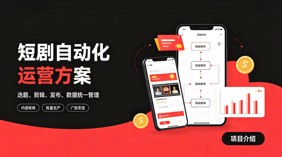 快手全自动短剧矩阵项目|自动化分发,流量持续变现【揭秘】云辞狐 ∞ 稳定更新轻创终点站