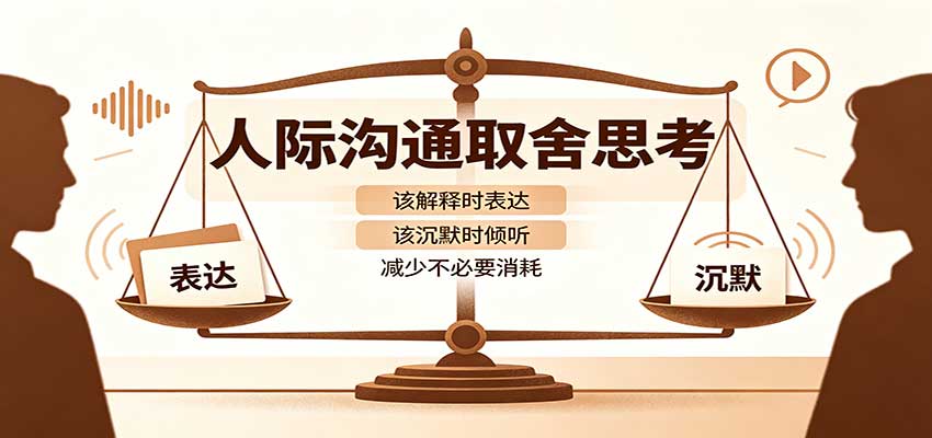 人际沟通取舍思考:分清解释与沉默边界,拿捏职场生活沟通分寸减少情绪内耗-橙心云网创