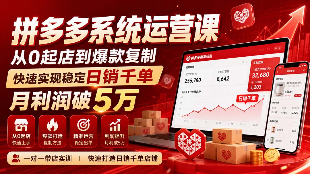拼多多系统运营课-无水印(更新9月-橙心云网创