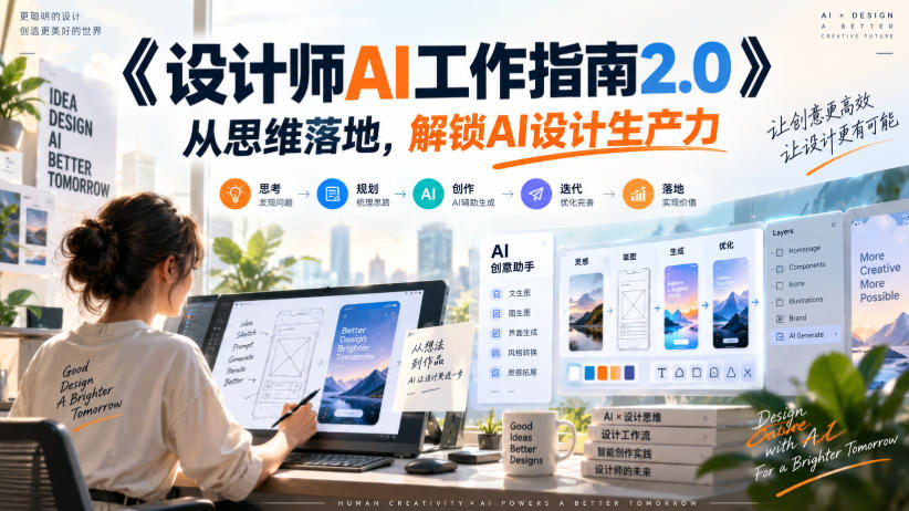 《设计师AI工作指南2.0》从思维落地-无水印，解锁AI设计生产力-橙心云网创