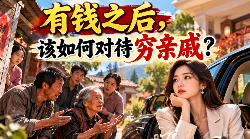 某公众号付费文章:有钱之后,该如何对待穷亲戚?-橙心云网创