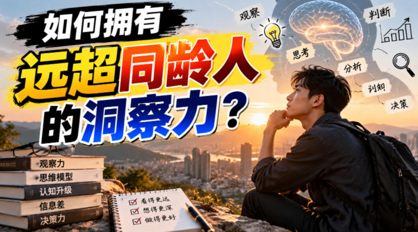 付费文章:如何拥有远超同龄人的洞察力?-橙心云网创