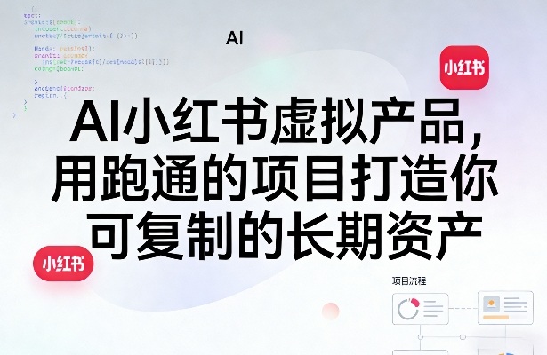 AI小红书虚拟产品，用跑通的项目打造你可复制的长期资产(更新1017)-橙心云网创