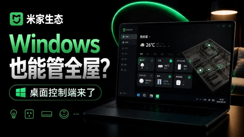Windows电脑也能管全屋？这下真省心，米家生态桌面控制端来了，Github最新开源，MiHome-Windows-橙心云网创