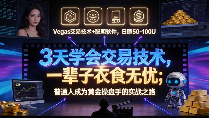 3 天学会 顺势而为交易系统,趋势看得懂、下单有依据:软件自动帮你盯盘,新手也能稳定复利-橙心云网创