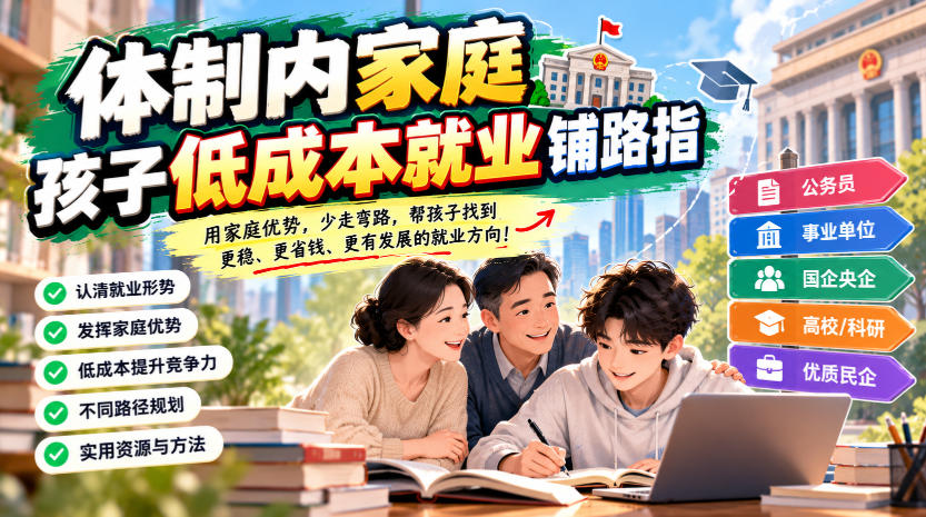 某公众号付费文章:体制内家庭,孩子低成本就业铺路指-橙心云网创